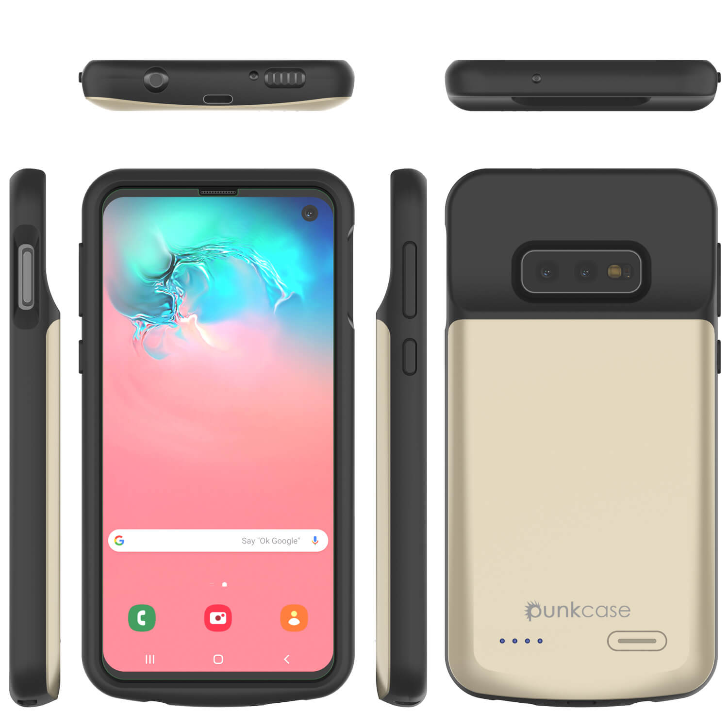 PunkJuice S10e Battery Case Gold - Fast Charging Power Juice Bank with 4700mAh