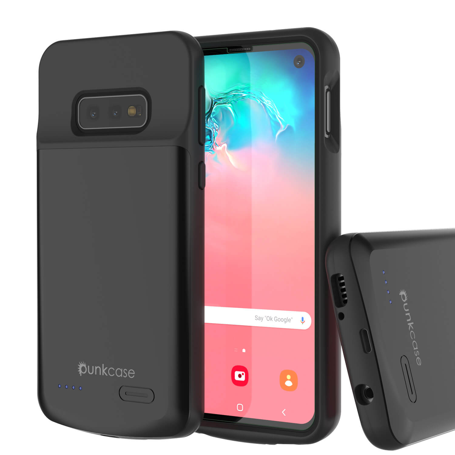 PunkJuice S10e Battery Case Reg. Black - Fast Charging Power Juice Bank with 4700mAh