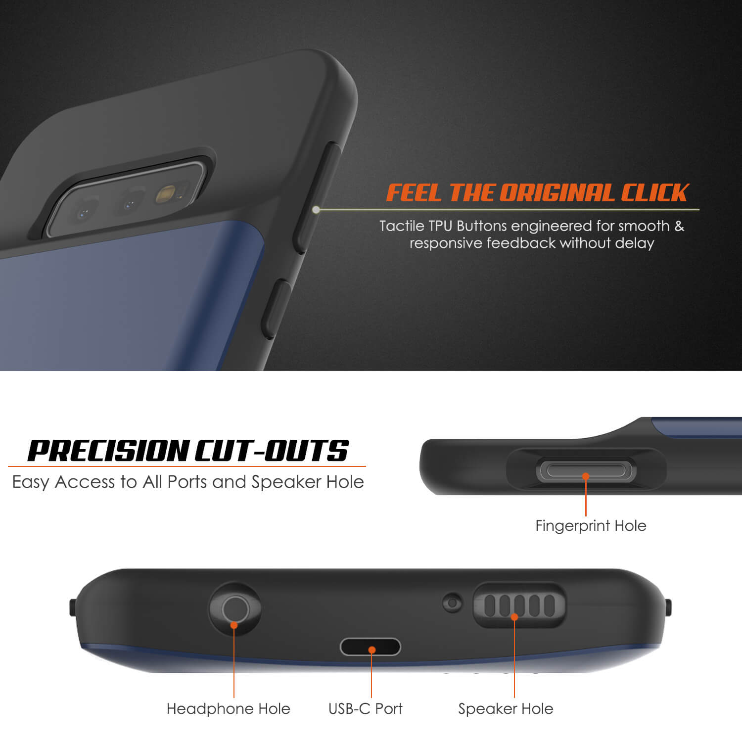 PunkJuice S10e Battery Case Reg. Blue - Fast Charging Power Juice Bank with 4700mAh