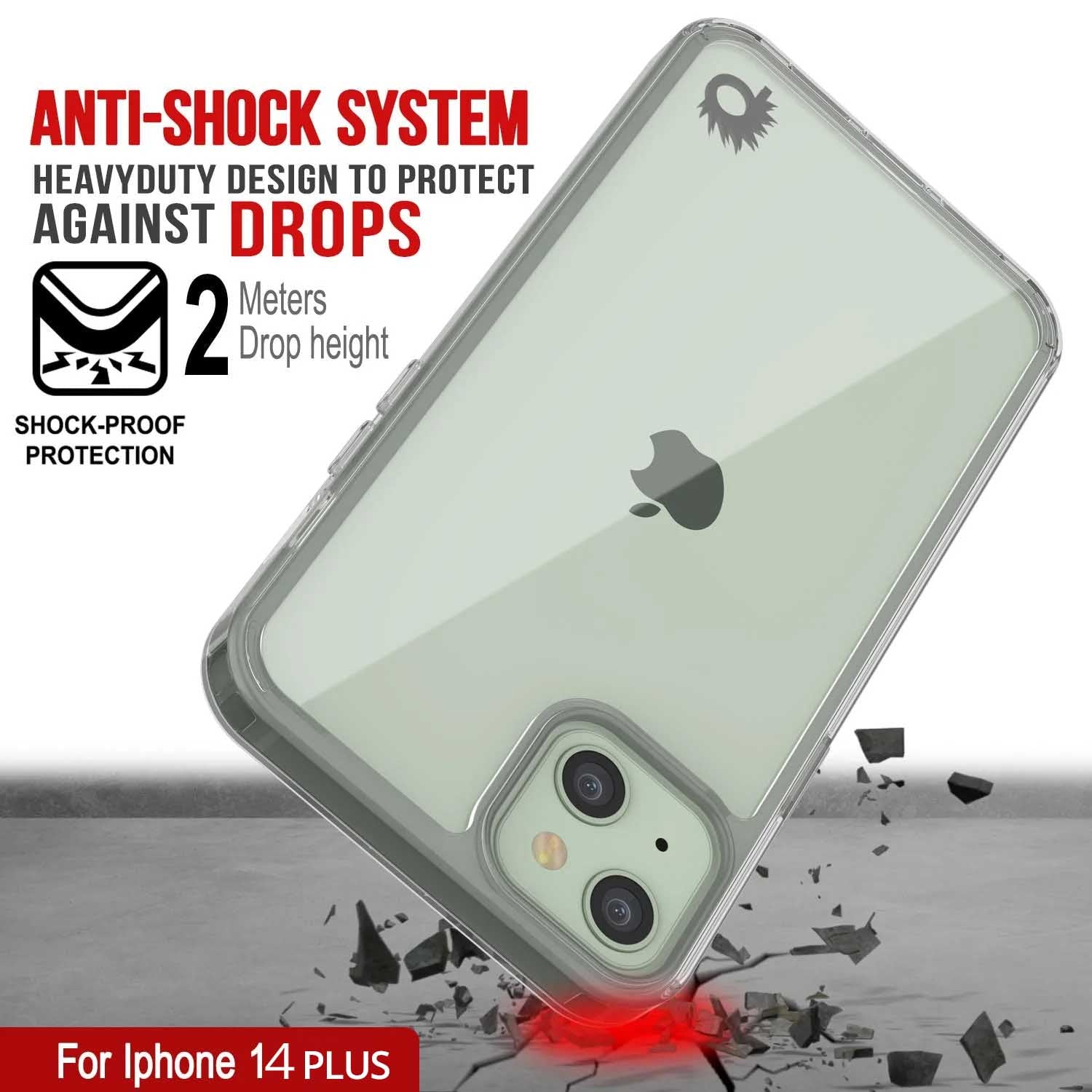 iPhone 14 Plus Case Punkcase® LUCID 2.0 Clear Series Series w/ PUNK SHIELD Screen Protector | Ultra Fit