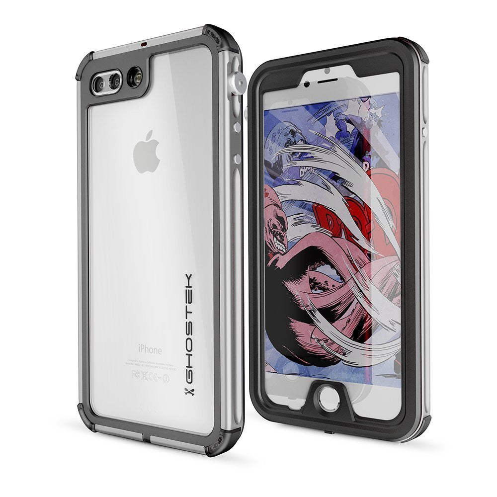 GHOSTEK - Atomic 3.0 Series Waterproof Case for Apple IPhone 7+ Plus | Silver