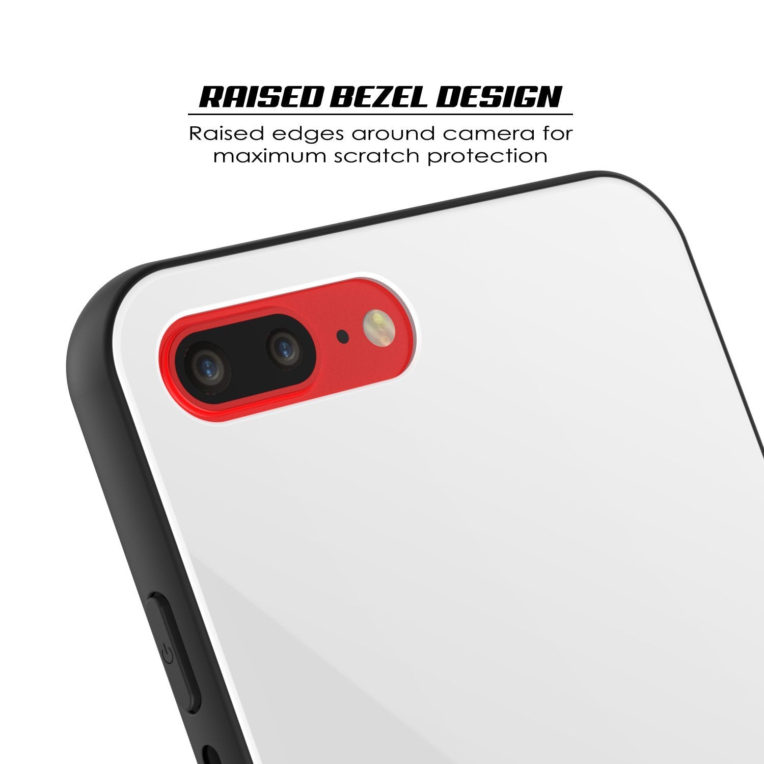 iPhone 8 PLUS Case, Punkcase GlassShield Ultra Thin Protective 9H Full Body Tempered Glass Cover W/ Drop Protection & Non Slip Grip for Apple iPhone 7 PLUS / Apple iPhone 8 PLUS (Black)