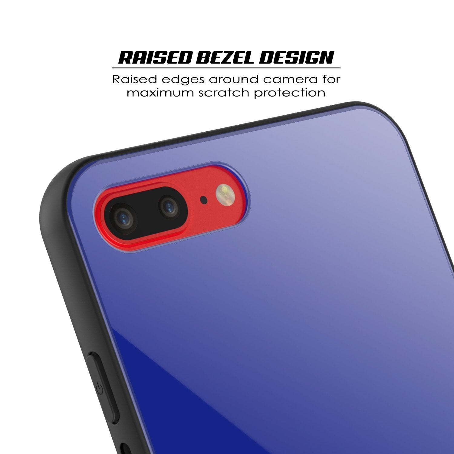 iPhone 8 PLUS Case, Punkcase GlassShield Ultra Thin Protective 9H Full Body Tempered Glass Cover W/ Drop Protection & Non Slip Grip for Apple iPhone 7 PLUS / Apple iPhone 8 PLUS (Black)