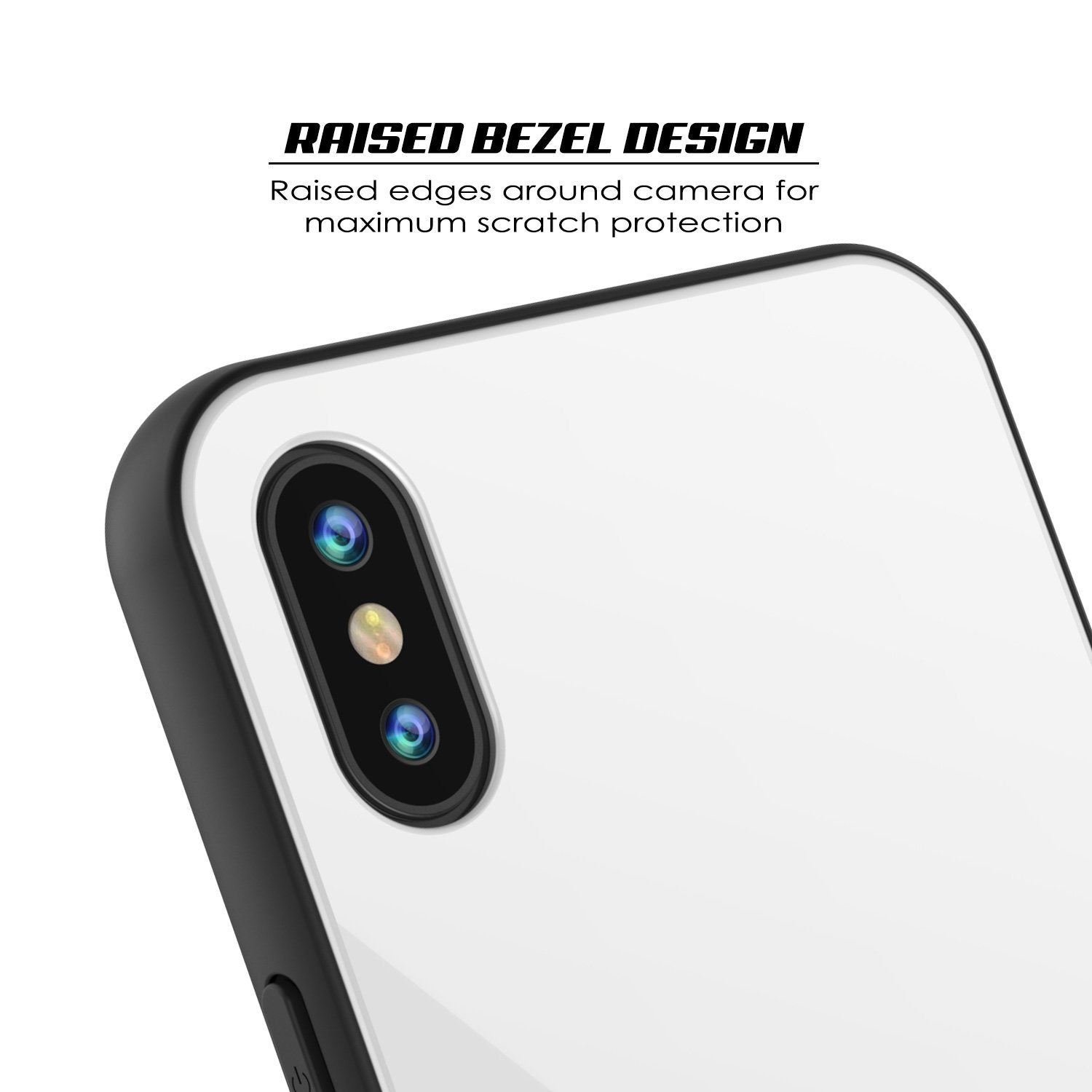 iPhone 8 Case, Punkcase GlassShield Ultra Thin Protective 9H Full Body Tempered Glass Cover W/ Drop Protection & Non Slip Grip for Apple iPhone 7 / Apple iPhone 8 (Black)