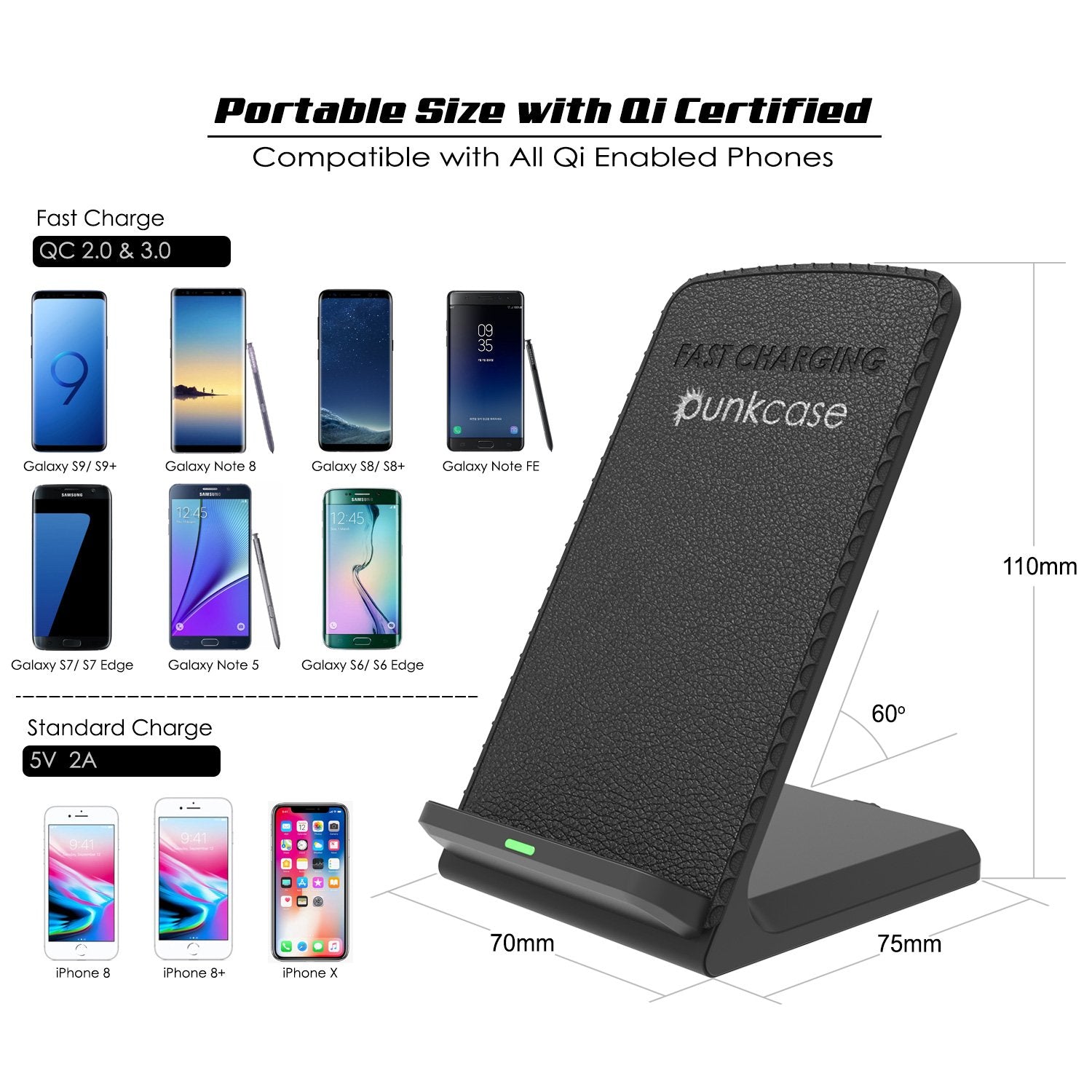 Punkcase Wireless Phone Charging Station