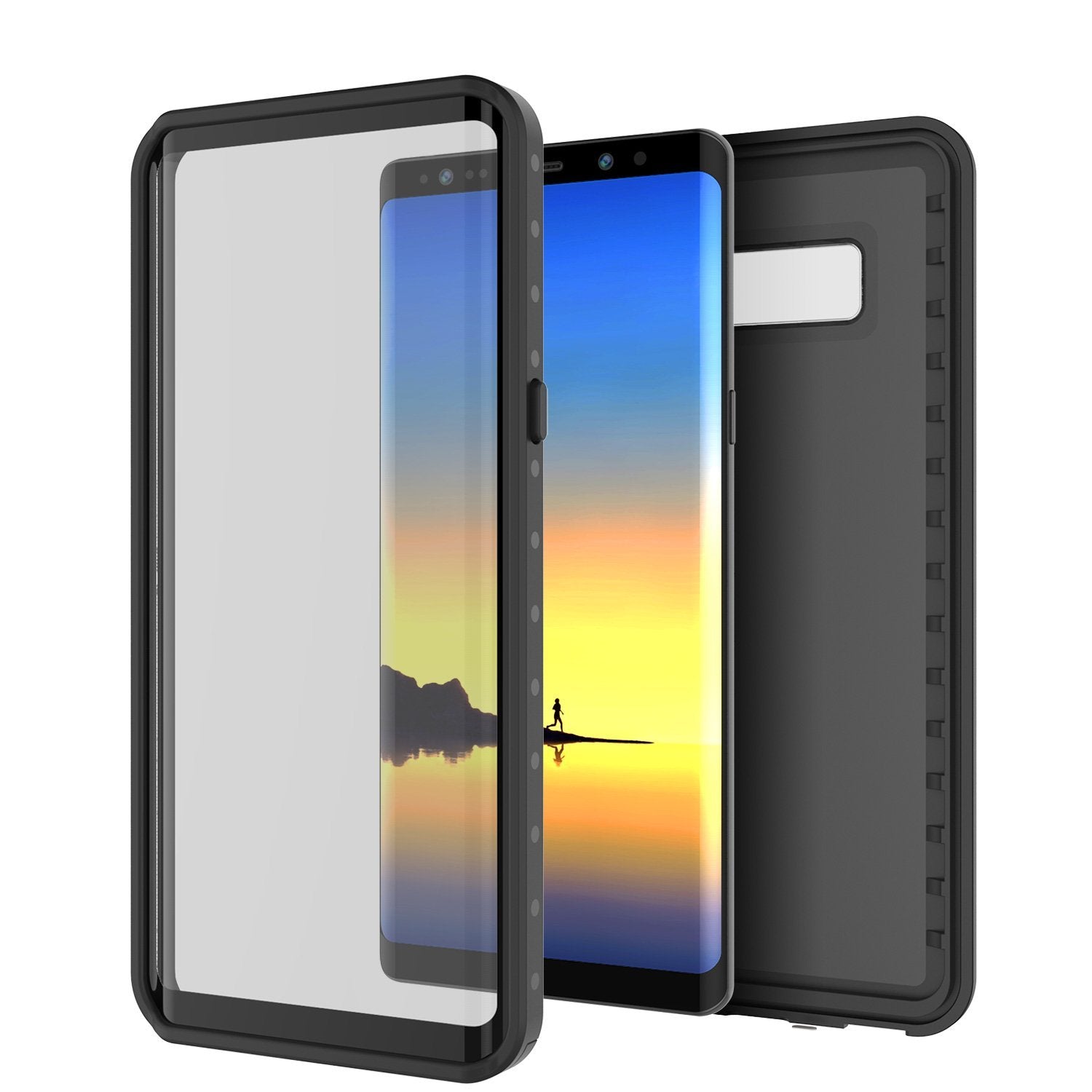 Note 8 Waterproof Case PunkCase StudStar Black