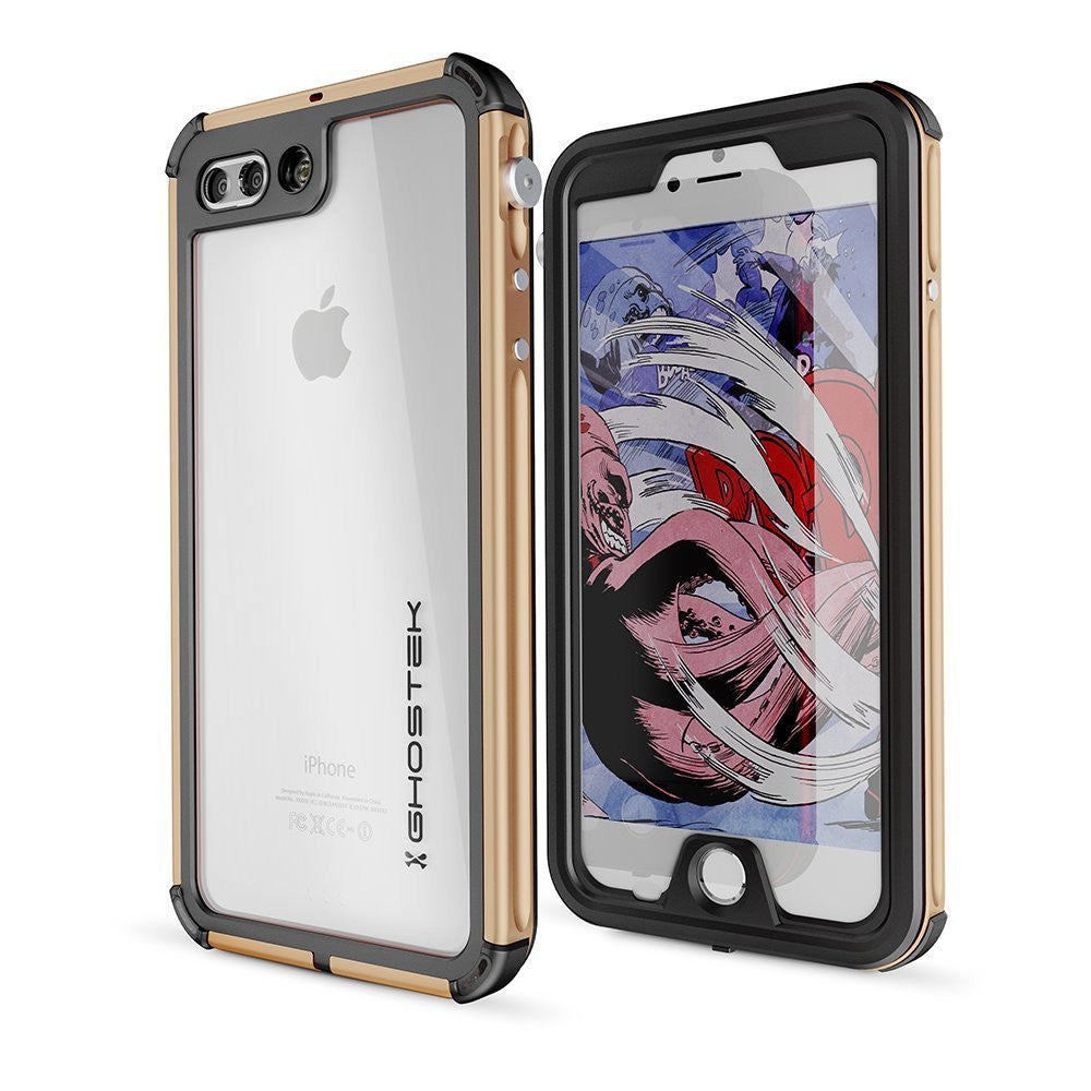 GHOSTEK - Atomic 3.0 Series Waterproof Case for Apple IPhone 7+ Plus | Gold