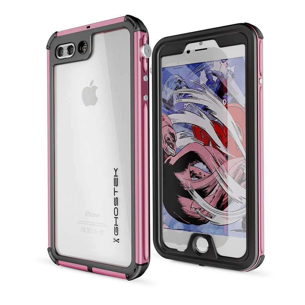 GHOSTEK - Atomic 3.0 Series Waterproof Case for Apple IPhone 7+ Plus | Pink
