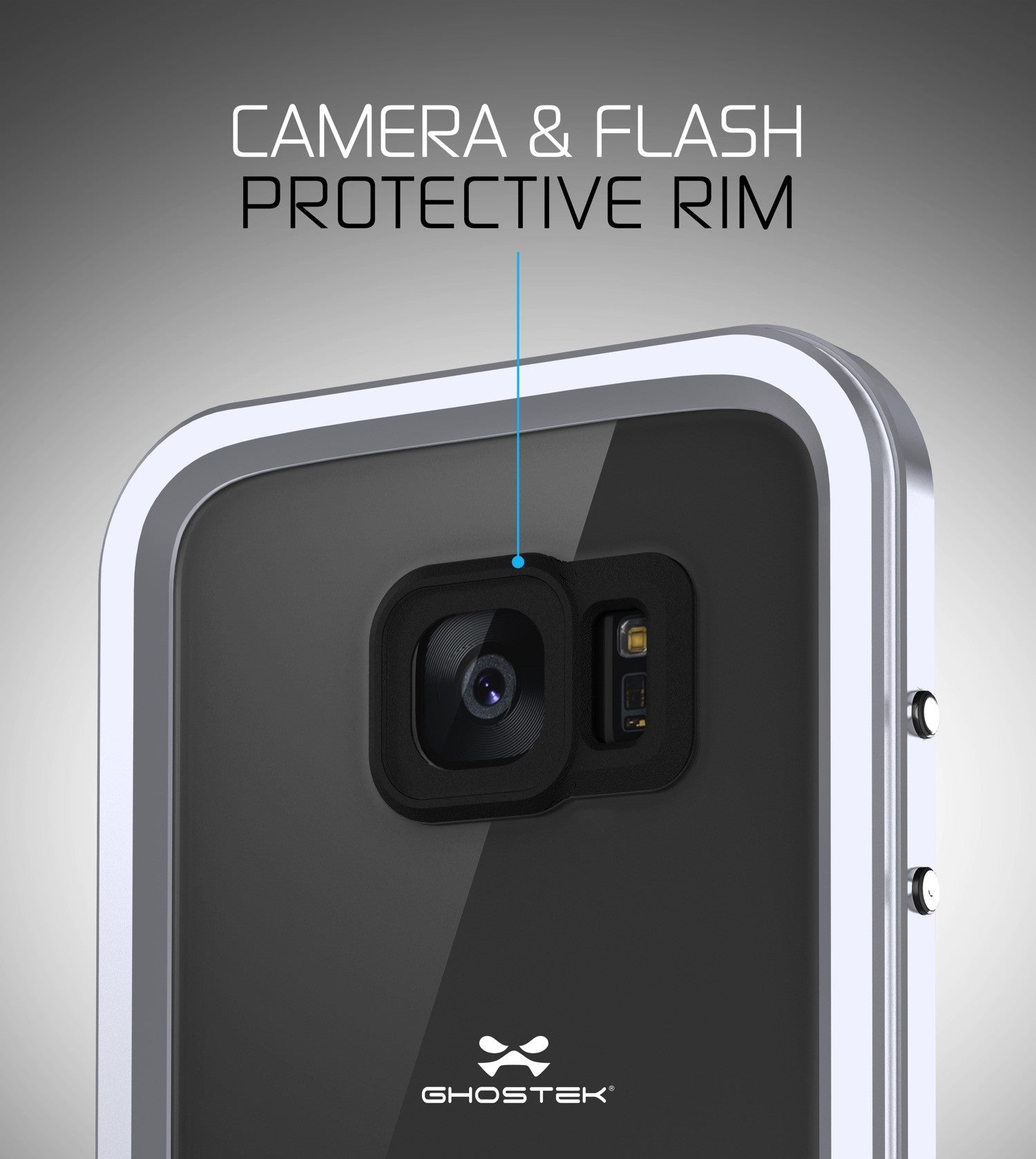 GHOSTEK - Atomic 2.0 Series Waterproof Case for Samsung S7 Edge | Silver