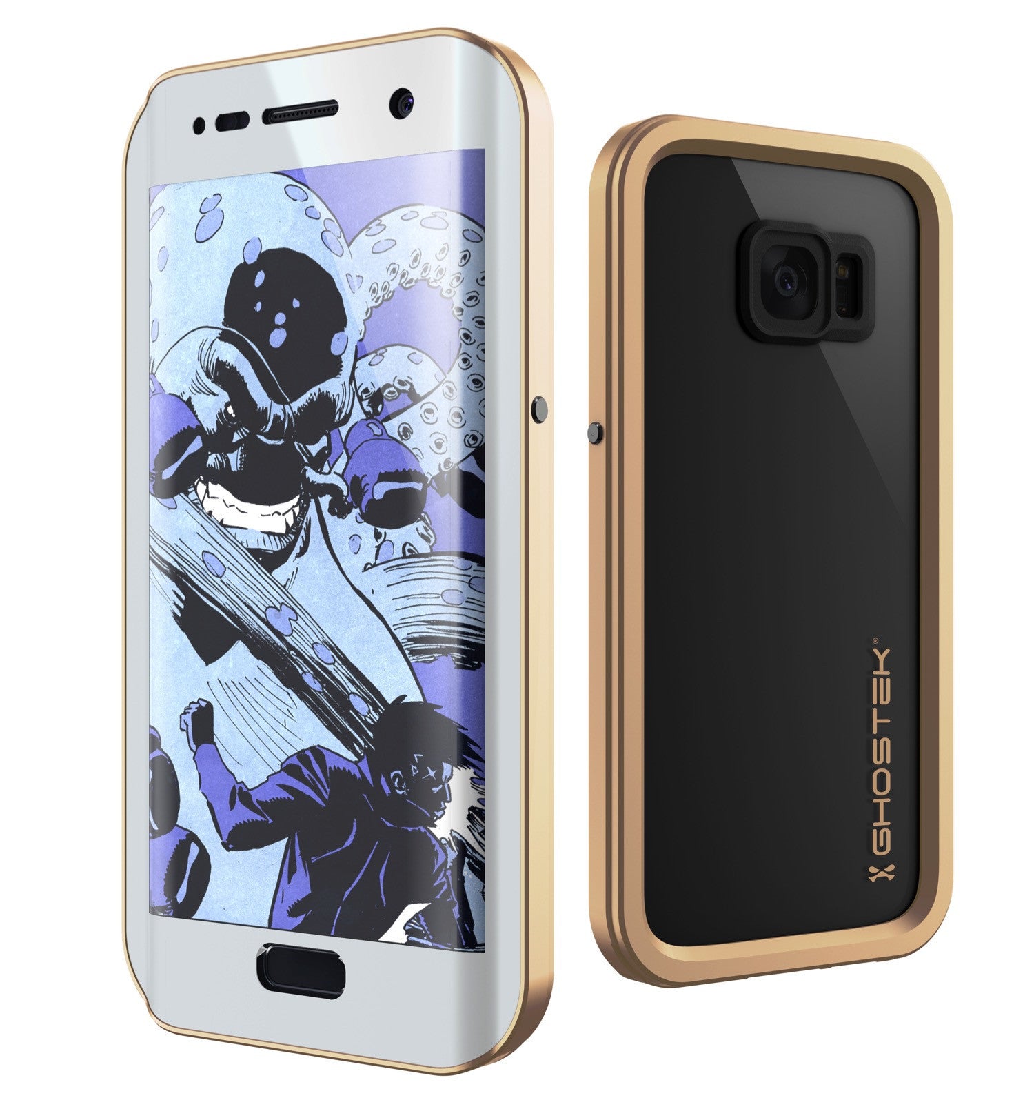 GHOSTEK - Atomic 2.0 Series Waterproof Case for Samsung S7 Edge | Gold