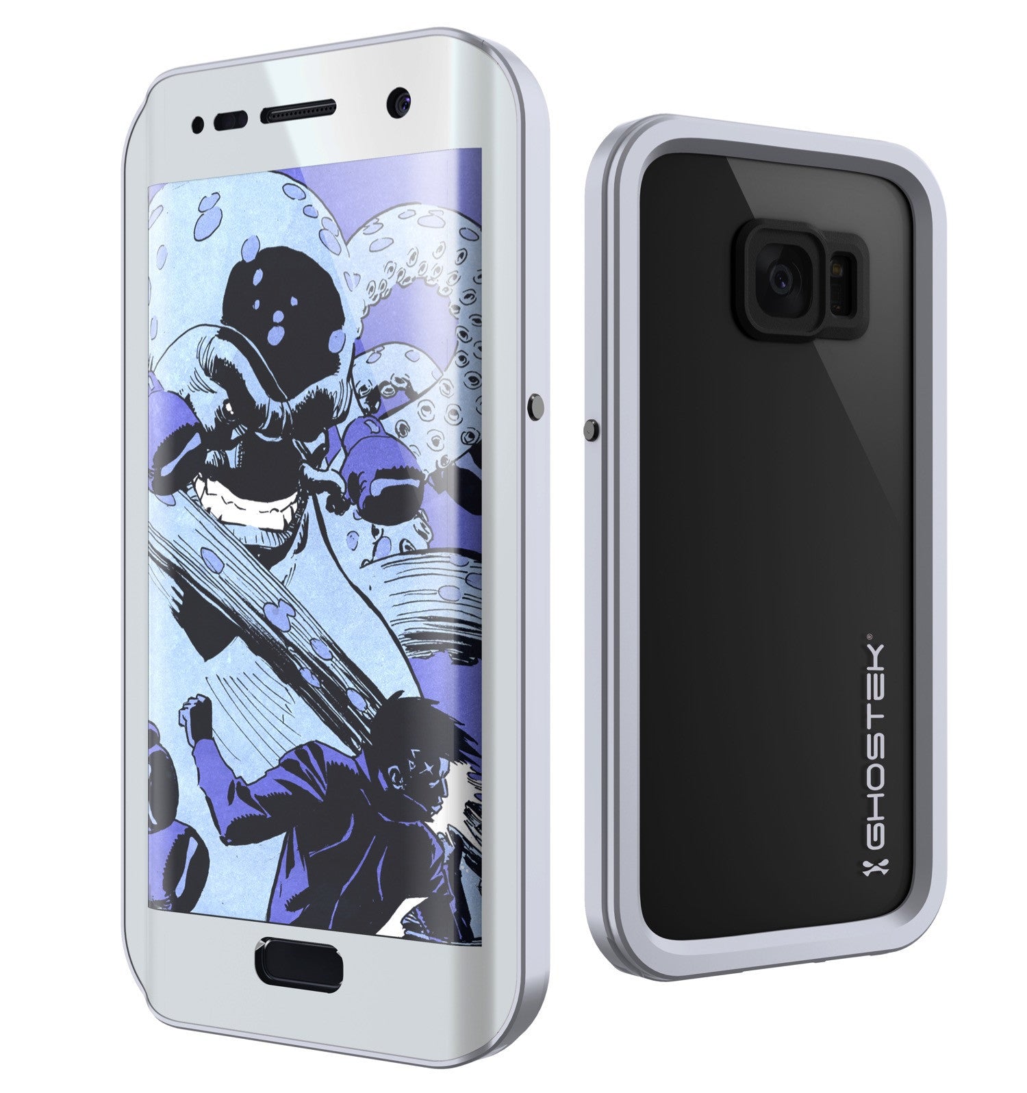 GHOSTEK - Atomic 2.0 Series Waterproof Case for Samsung S7 Edge | Silver