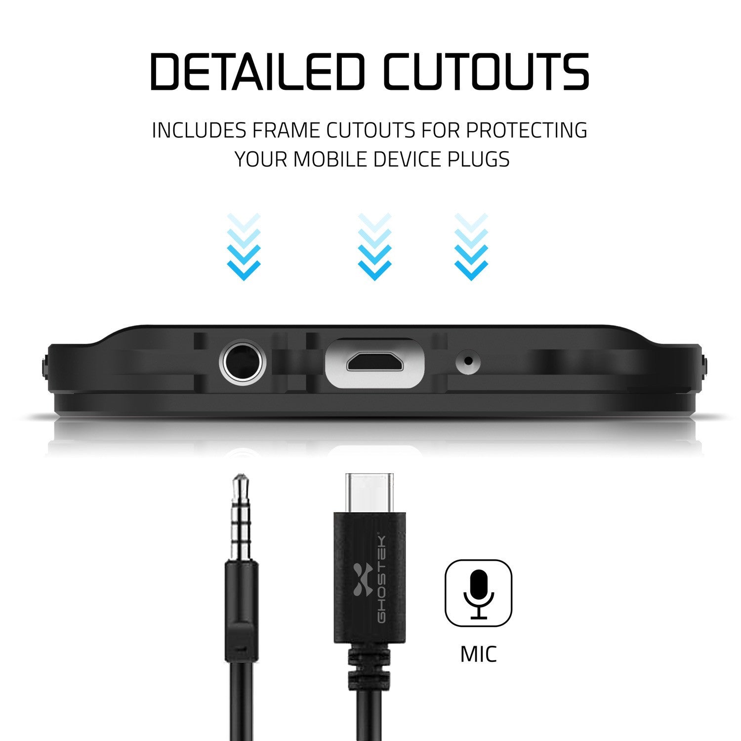 GHOSTEK - Atomic 2.0 Series Waterproof Case for Samsung S7 Edge | Black