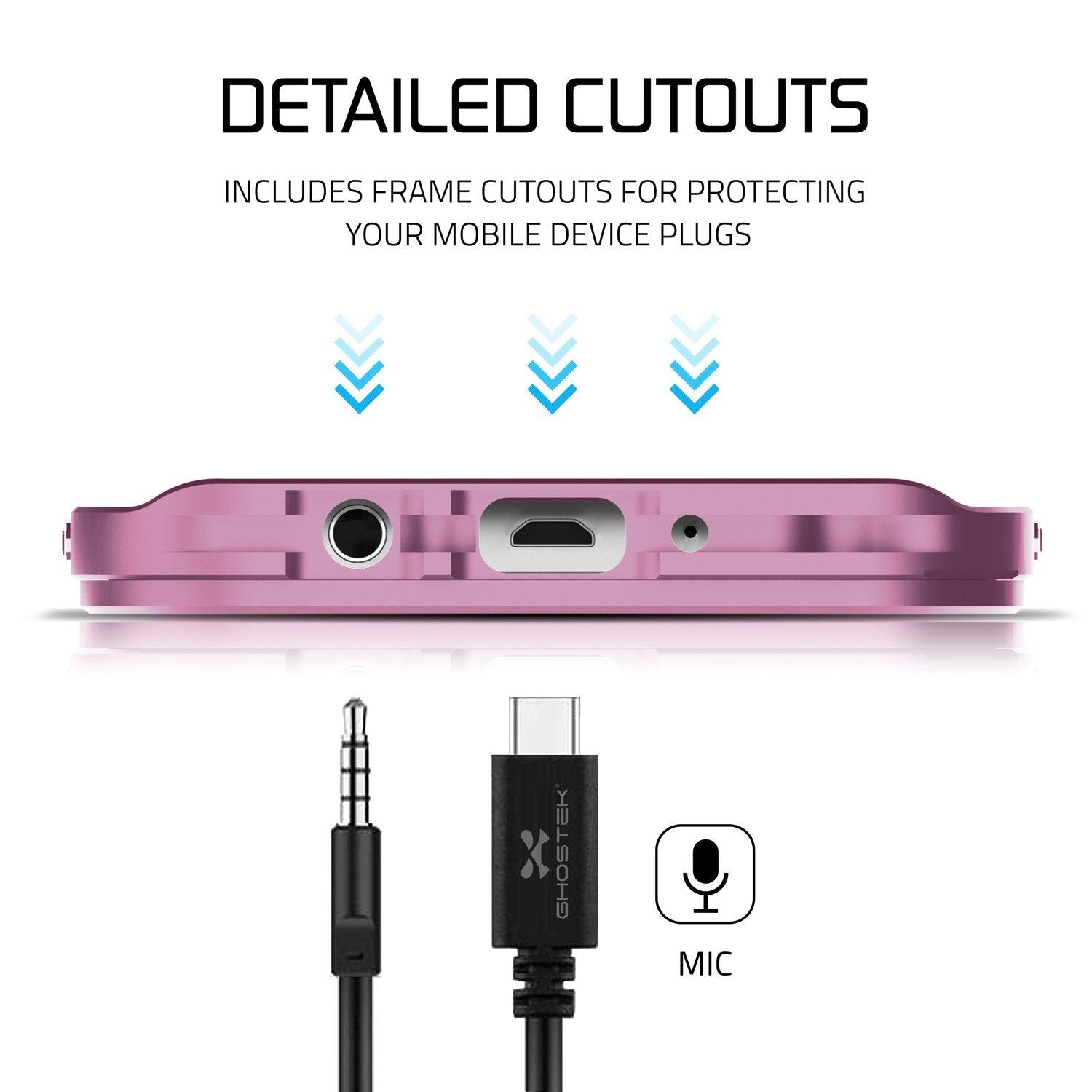 Galaxy S7 EDGE Waterproof Case, Ghostek Atomic 2.0 Pink Shock/Dirt/Snow Proof | Lifetime Warranty