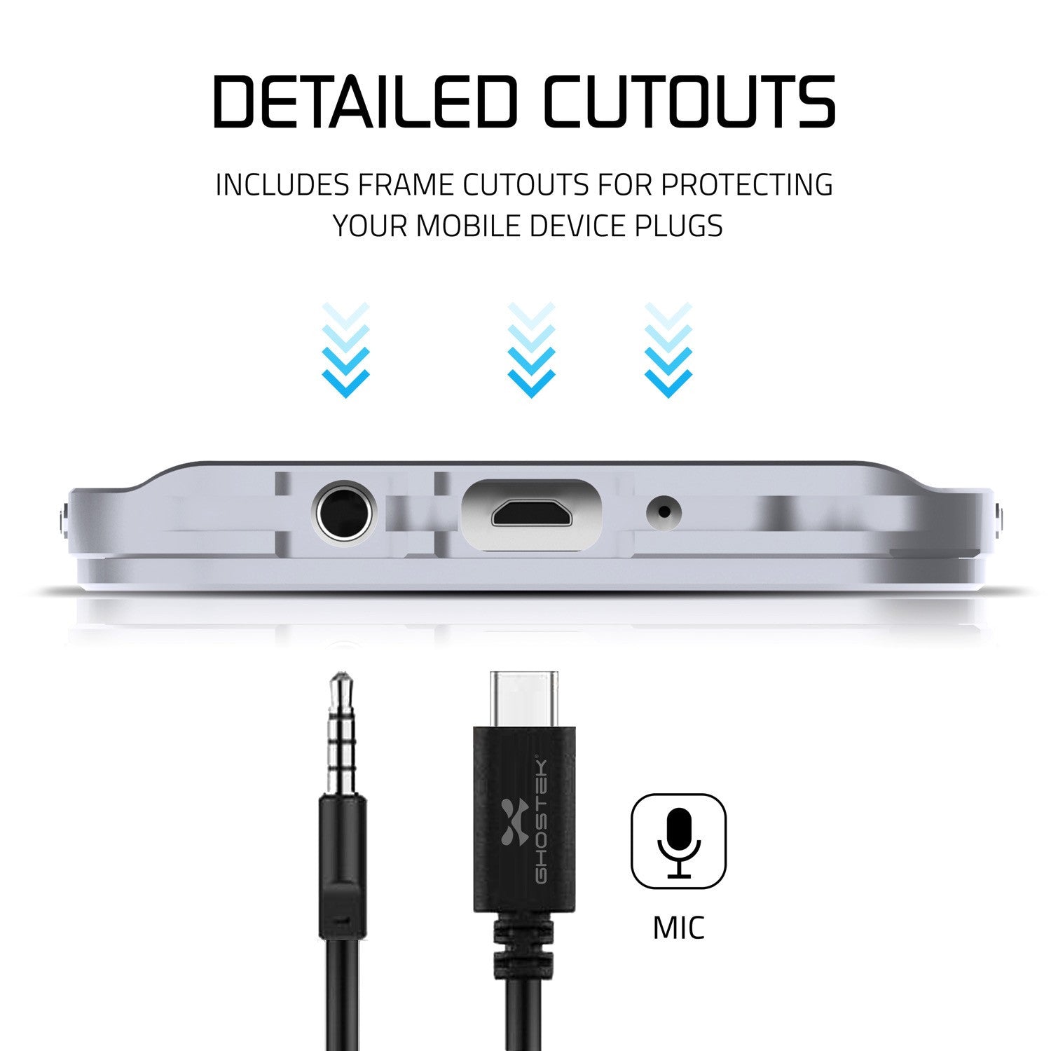 GHOSTEK - Atomic 2.0 Series Waterproof Case for Samsung S7 Edge | Silver