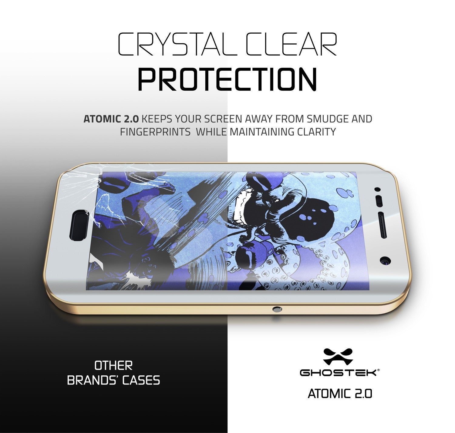 GHOSTEK - Atomic 2.0 Series Waterproof Case for Samsung S7 Edge | Gold