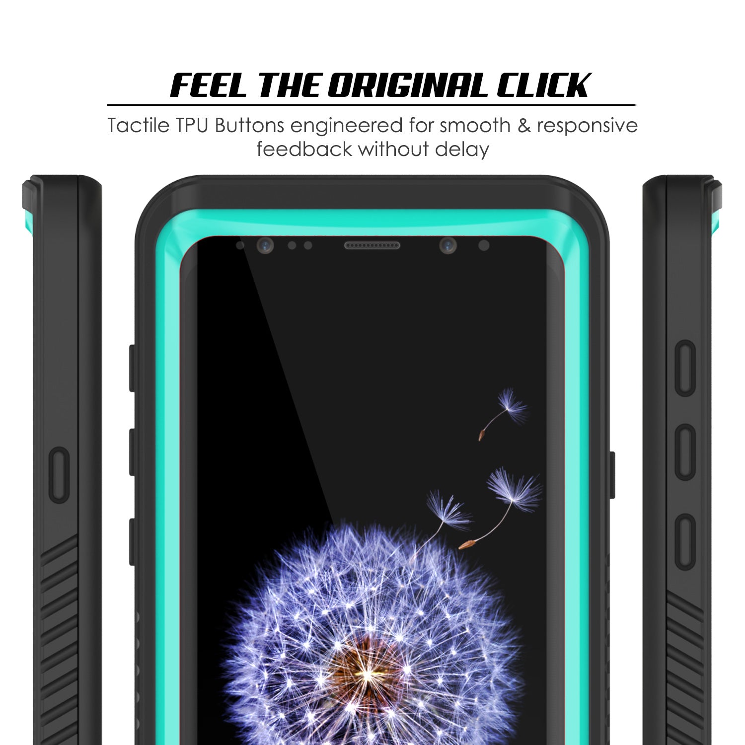 Punkcase Galaxy S9 Extreme Series Waterproof Body | Teal
