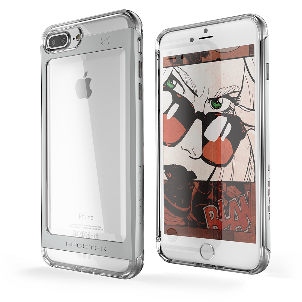 GHOSTEK - Cloak 2.0 Series Armor Case for Apple iPhone 7+ Plus | Silver