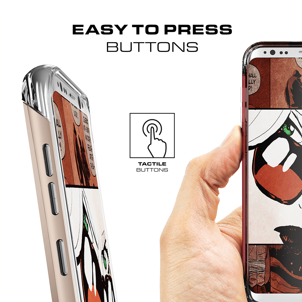 Galaxy S8 Plus Case, Ghostek® Cloak 2.0 Black w/ ExplosionProof Screen Protector | Aluminum Frame