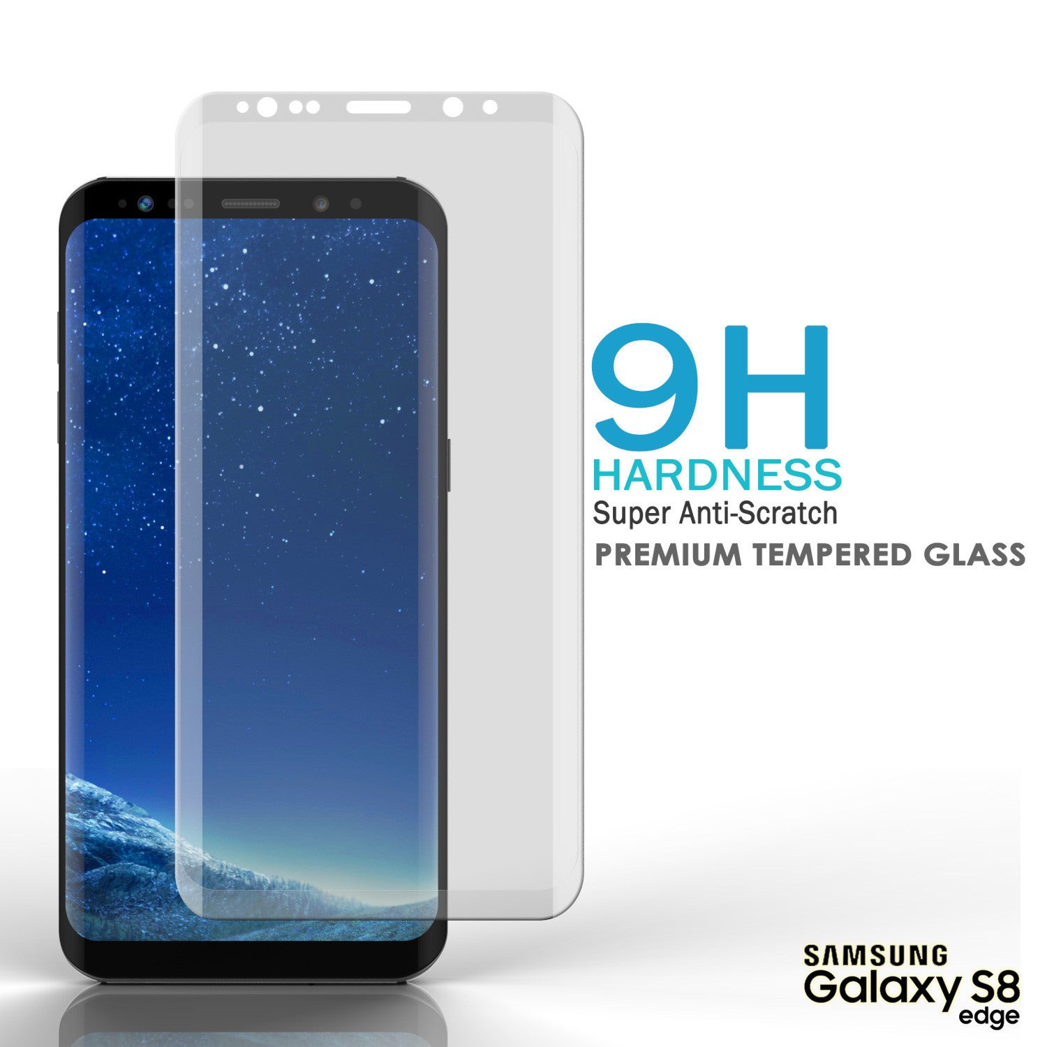 Galaxy S8+ Plus Clear Punkcase Glass SHIELD Tempered Glass Screen Protector 0.33mm Thick 9H Glass