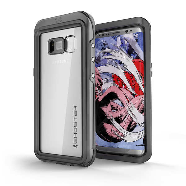 Galaxy S8 Waterproof Case, Ghostek Atomic 3 Black Series | Underwater| Adventure Ready | Ultra Fit | Swimming