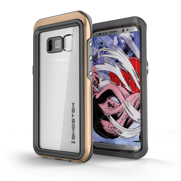 Galaxy S8 Waterproof Case, Ghostek Atomic 3 Gold Series | Underwater | Adventure Ready | Ultra Fit | Swimming