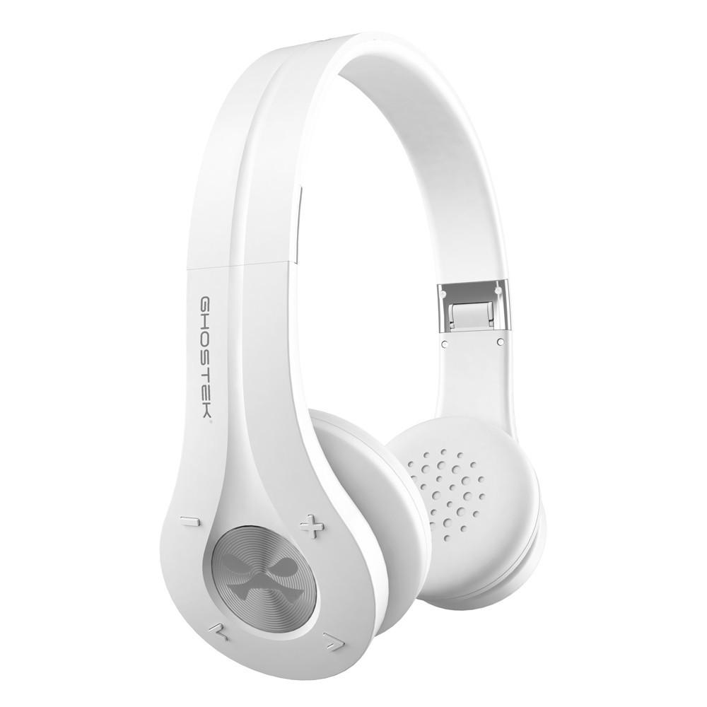 GHOSTEK® EARSHOT WIRELESS HEADPHONES | BLUETOOTH (WHITE)