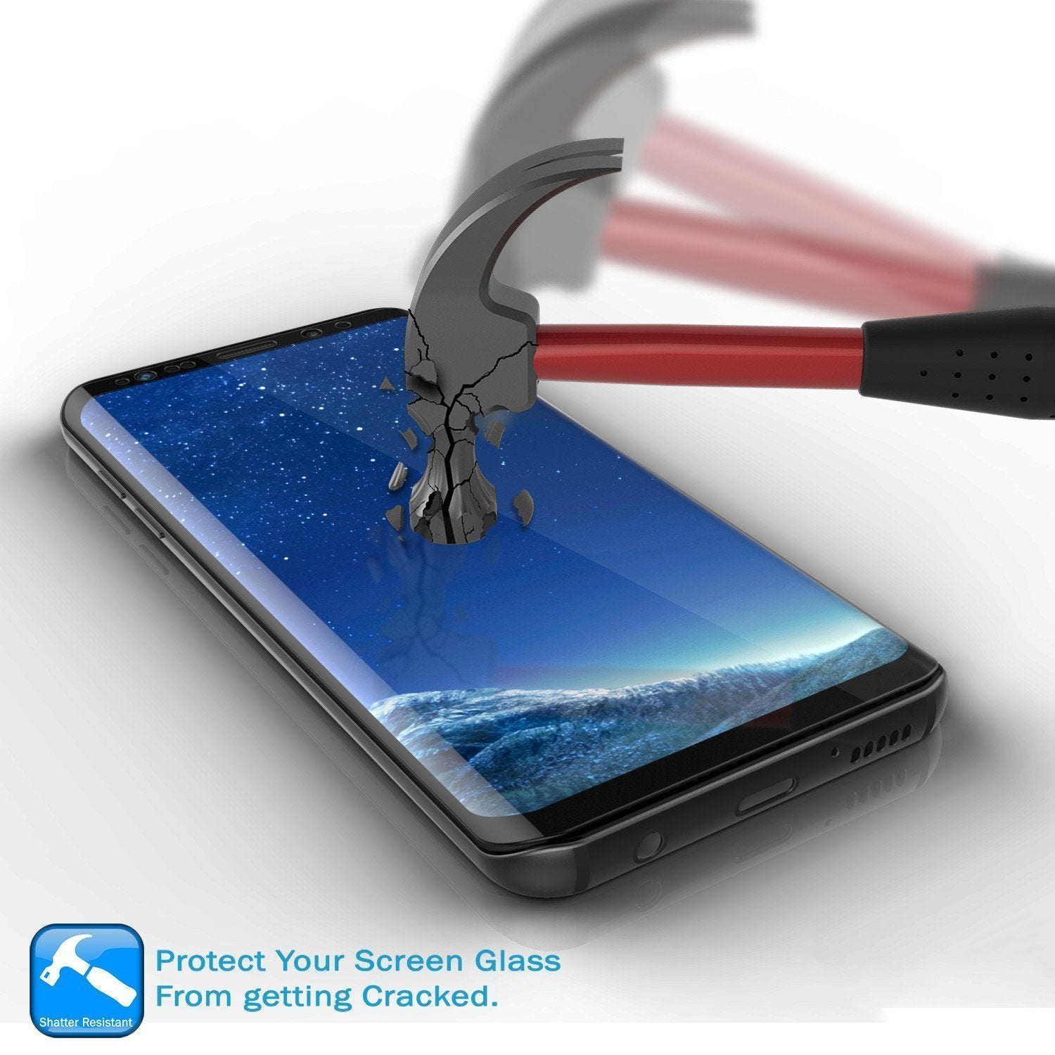 Galaxy S20+ Plus Black Punkcase Glass SHIELD Tempered Glass Screen Protector 0.33mm Thick 9H Glass
