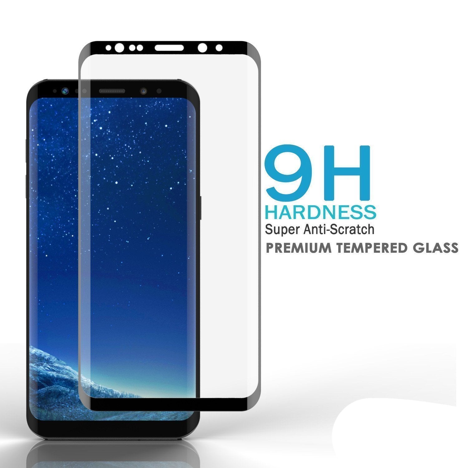 Galaxy S20+ Plus Black Punkcase Glass SHIELD Tempered Glass Screen Protector 0.33mm Thick 9H Glass