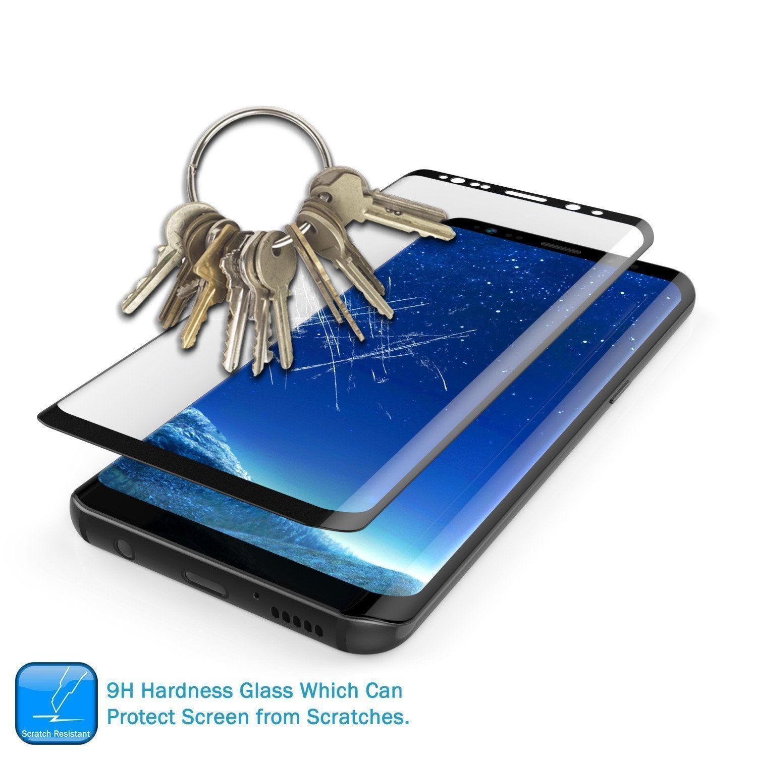 Galaxy S20+ Plus Black Punkcase Glass SHIELD Tempered Glass Screen Protector 0.33mm Thick 9H Glass