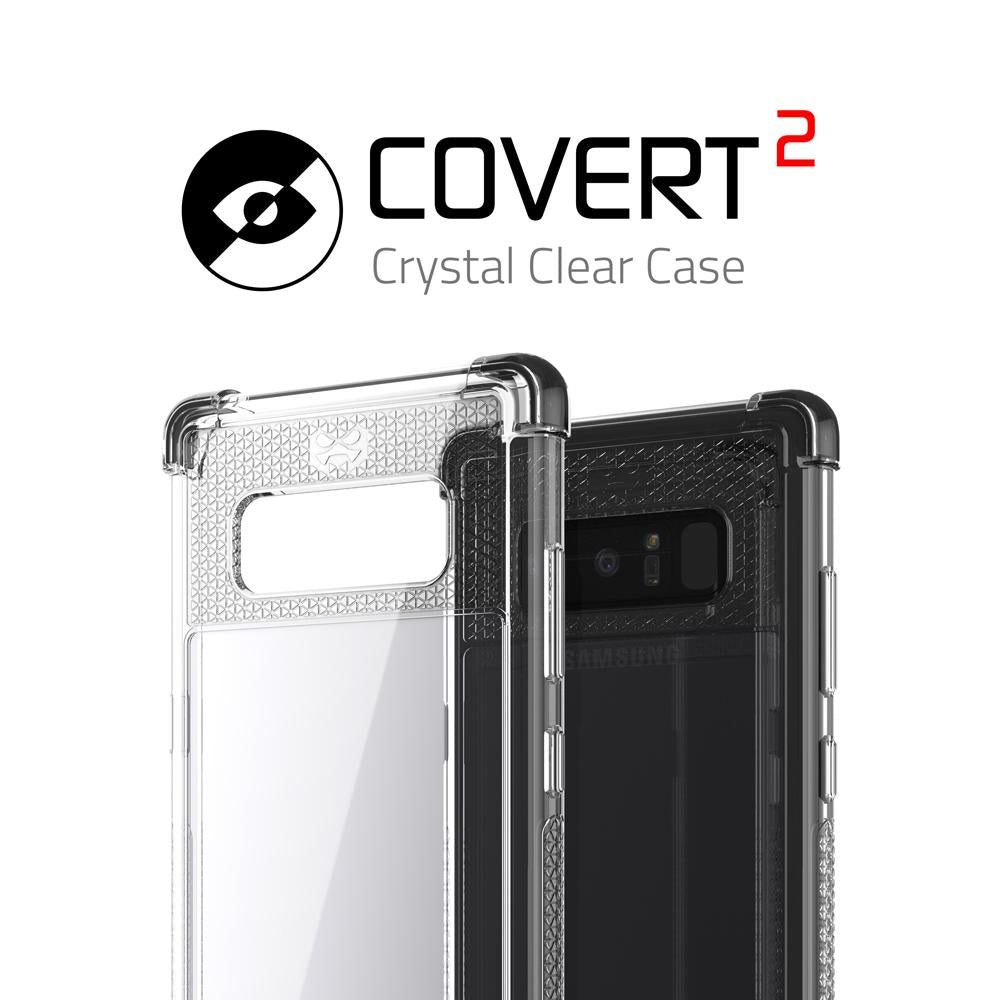 Galaxy Note 8 Case,Ghostek Covert 2 Ultra Fit Case for Samsung Galaxy Note 8 Military Grade Tested | Black