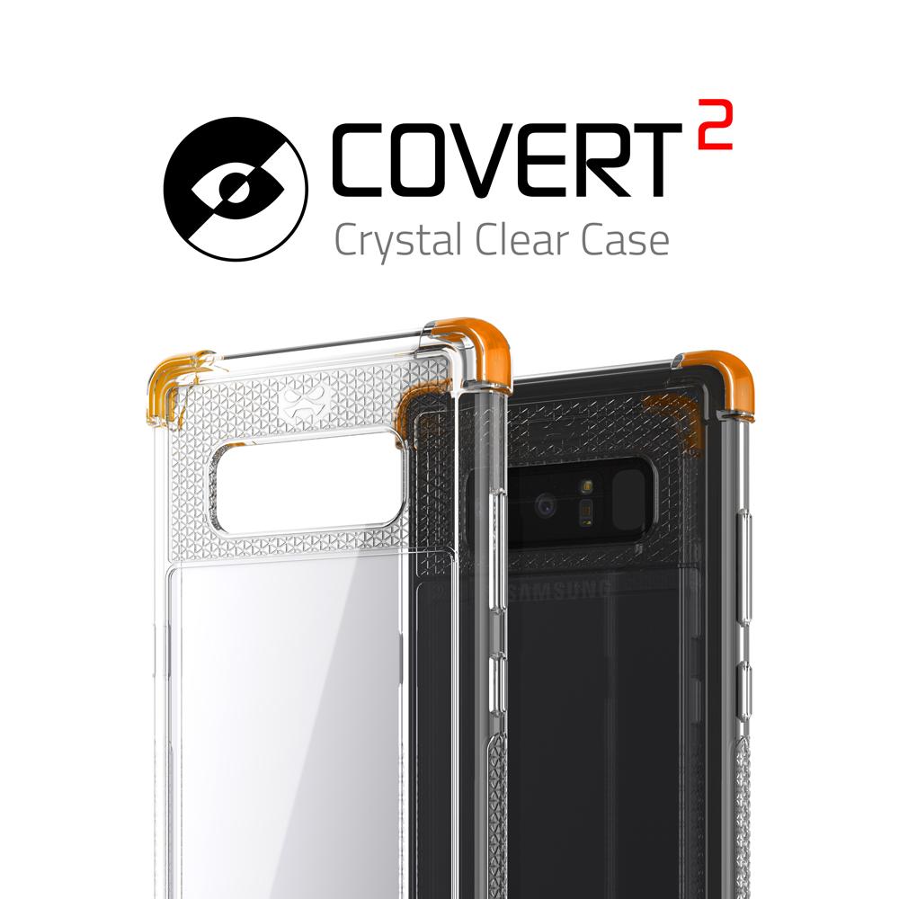 Galaxy Note 8 Case,Ghostek Covert 2 Ultra Fit Case for Samsung Galaxy Note 8 Military Grade Tested | ORANGE
