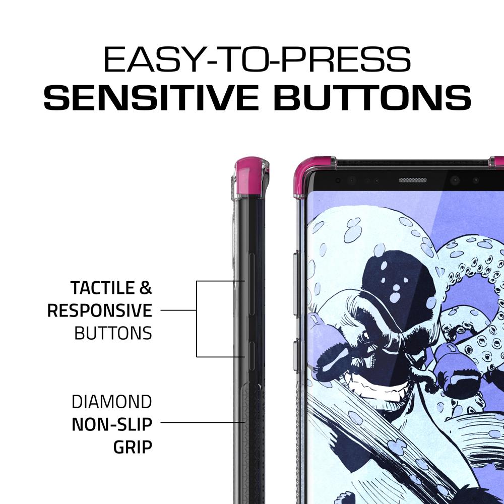 Galaxy Note 8 Case,Ghostek Covert 2 Ultra Fit Case for Samsung Galaxy Note 8 Military Grade Tested | PINK