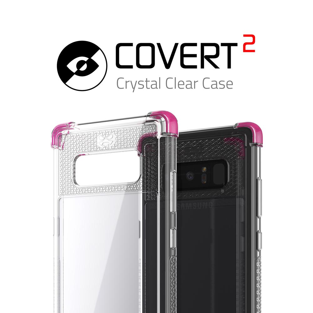 Galaxy Note 8 Case,Ghostek Covert 2 Ultra Fit Case for Samsung Galaxy Note 8 Military Grade Tested | PINK