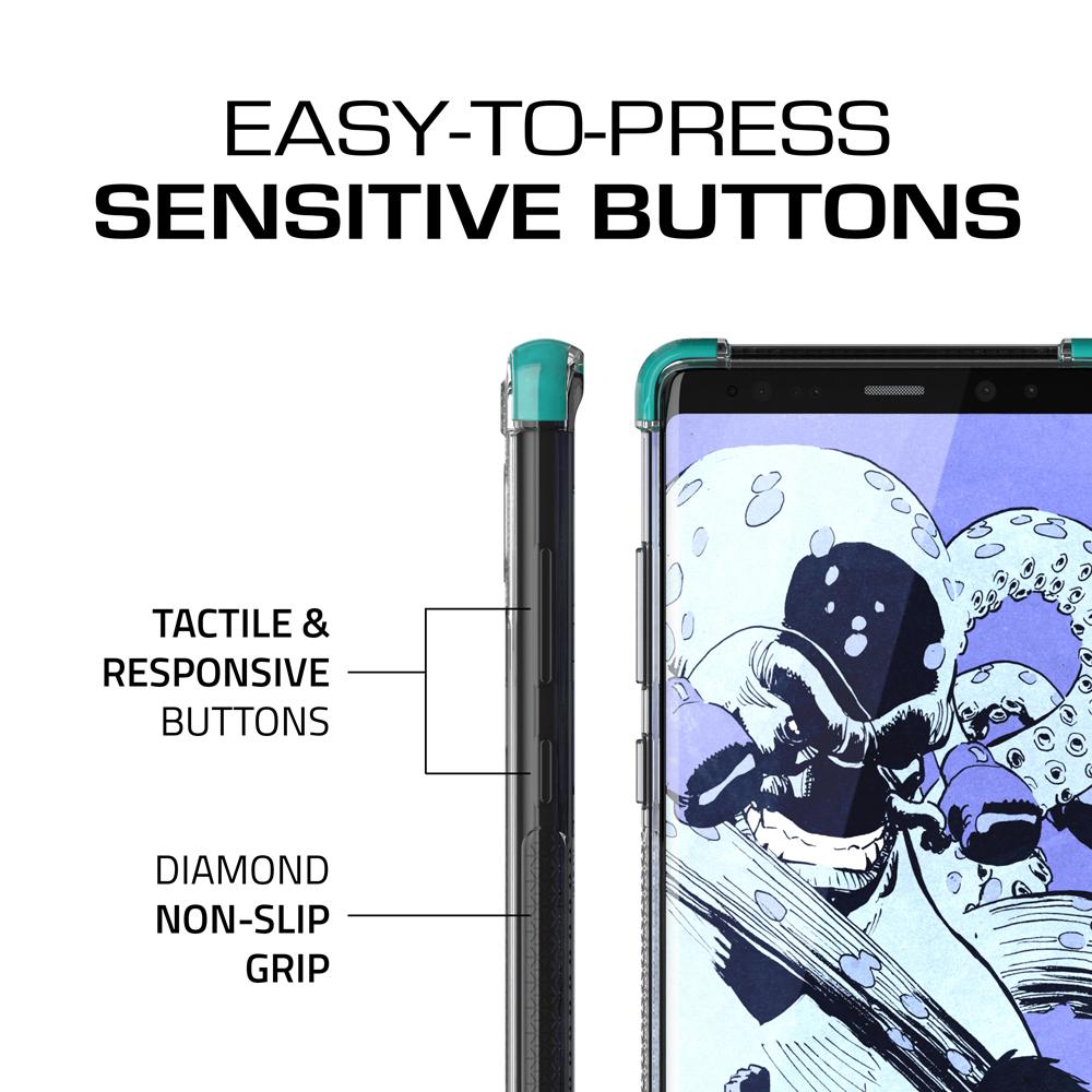 Galaxy Note 8 Case,Ghostek Covert 2 Ultra Fit Case for Samsung Galaxy Note 8 Military Grade Tested | TEAL