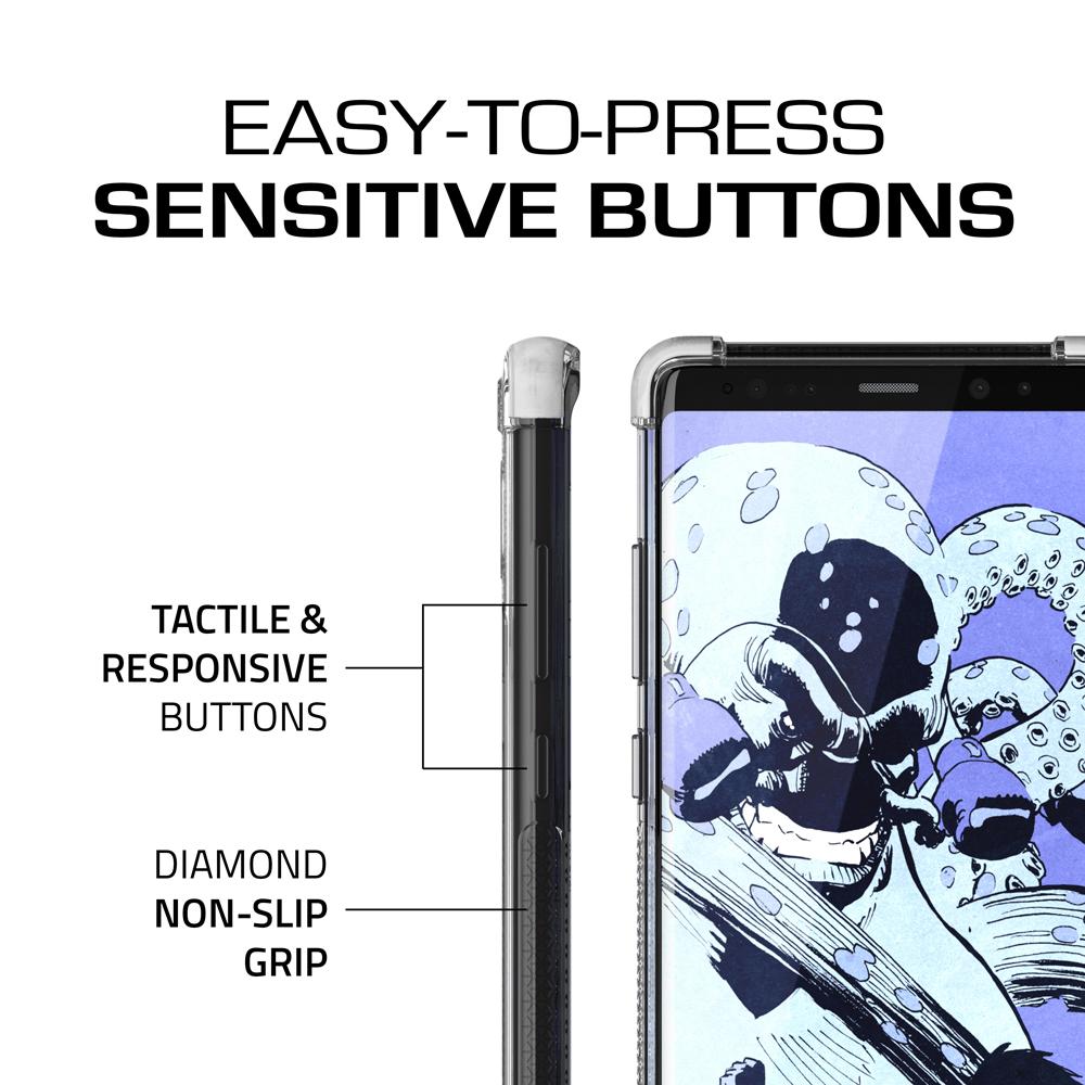 Galaxy Note 8 Case,Ghostek Covert 2 Ultra Fit Case for Samsung Galaxy Note 8 Military Grade Tested | WHITE