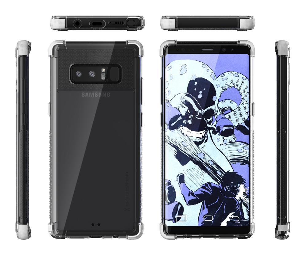 Galaxy Note 8 Case,Ghostek Covert 2 Ultra Fit Case for Samsung Galaxy Note 8 Military Grade Tested | WHITE