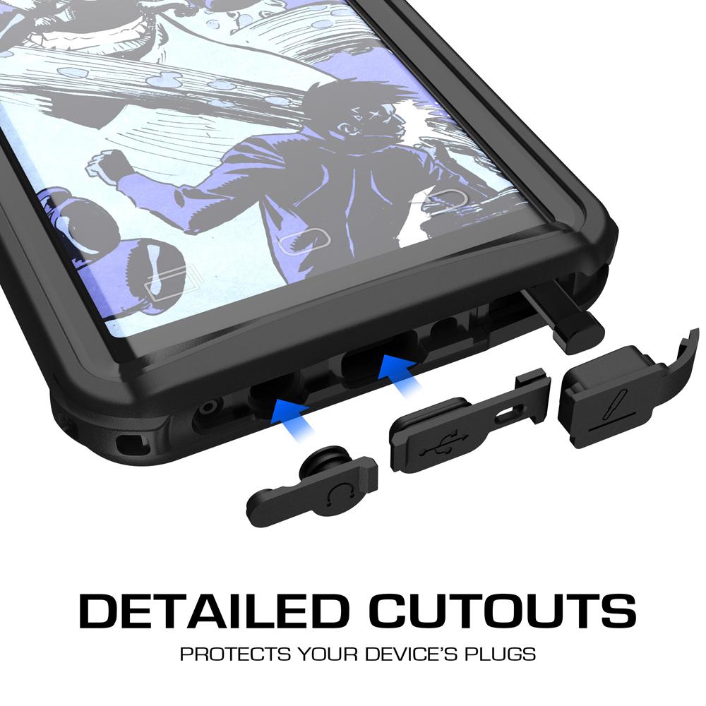 Galaxy Note 8, Ghostek Nautical Series for Galaxy Note 8 Rugged Waterproof Case | BLACK