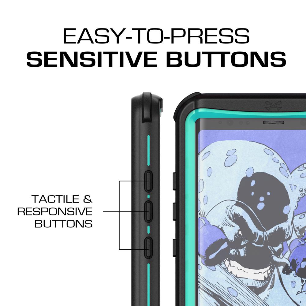 Galaxy Note 8, Ghostek Nautical Series for Galaxy Note 8 Rugged Waterproof Case | TEAL