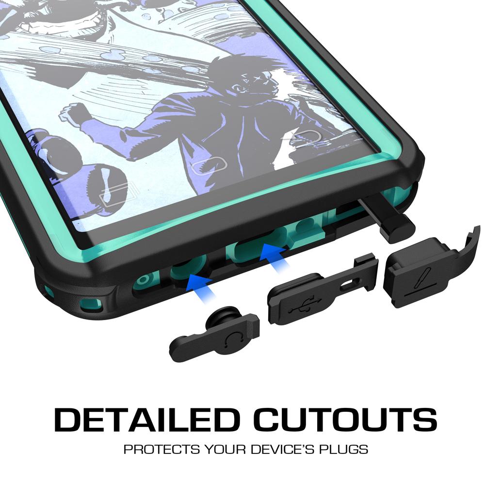 Galaxy Note 8, Ghostek Nautical Series for Galaxy Note 8 Rugged Waterproof Case | TEAL