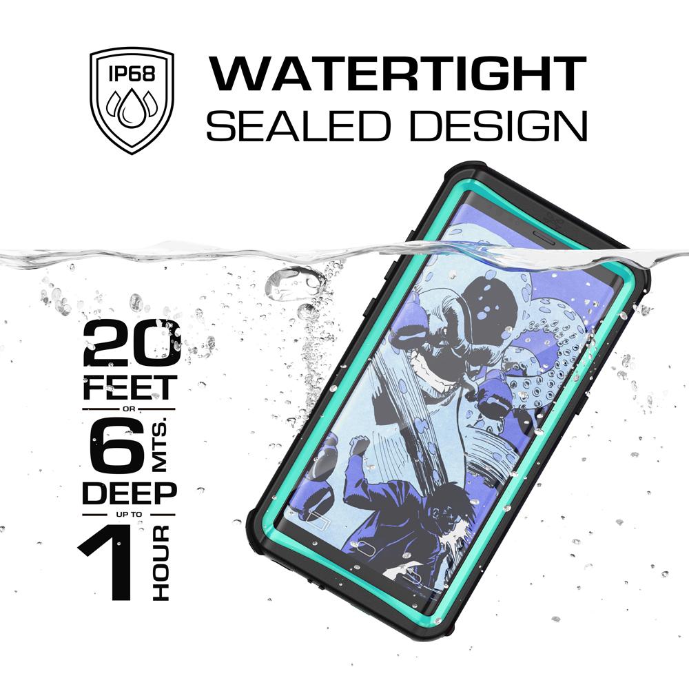 Galaxy Note 8, Ghostek Nautical Series for Galaxy Note 8 Rugged Waterproof Case | TEAL