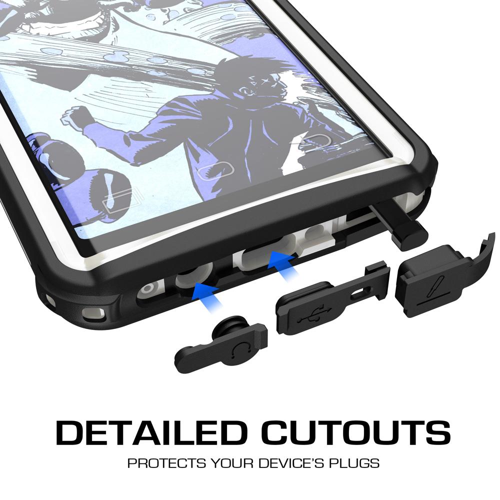 Galaxy Note 8, Ghostek Nautical Series for Galaxy Note 8 Rugged Waterproof Case | WHITE
