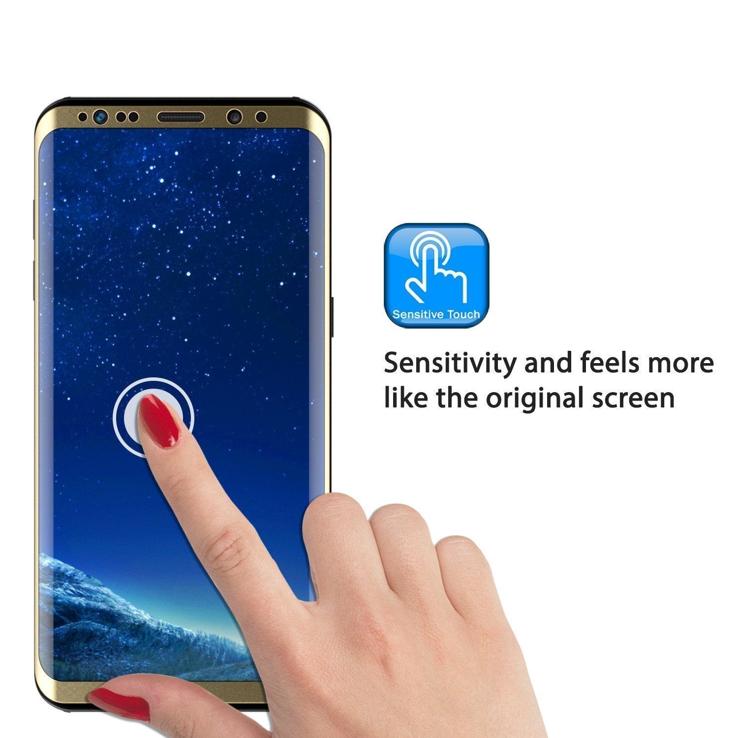 Galaxy S20 Gold Punkcase Glass SHIELD Tempered Glass Screen Protector 0.33mm Thick 9H Glass