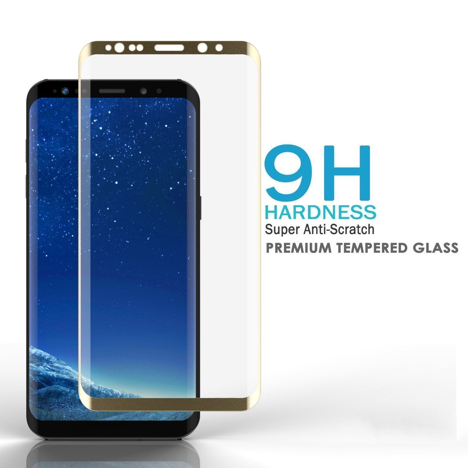 Galaxy S20 Gold Punkcase Glass SHIELD Tempered Glass Screen Protector 0.33mm Thick 9H Glass