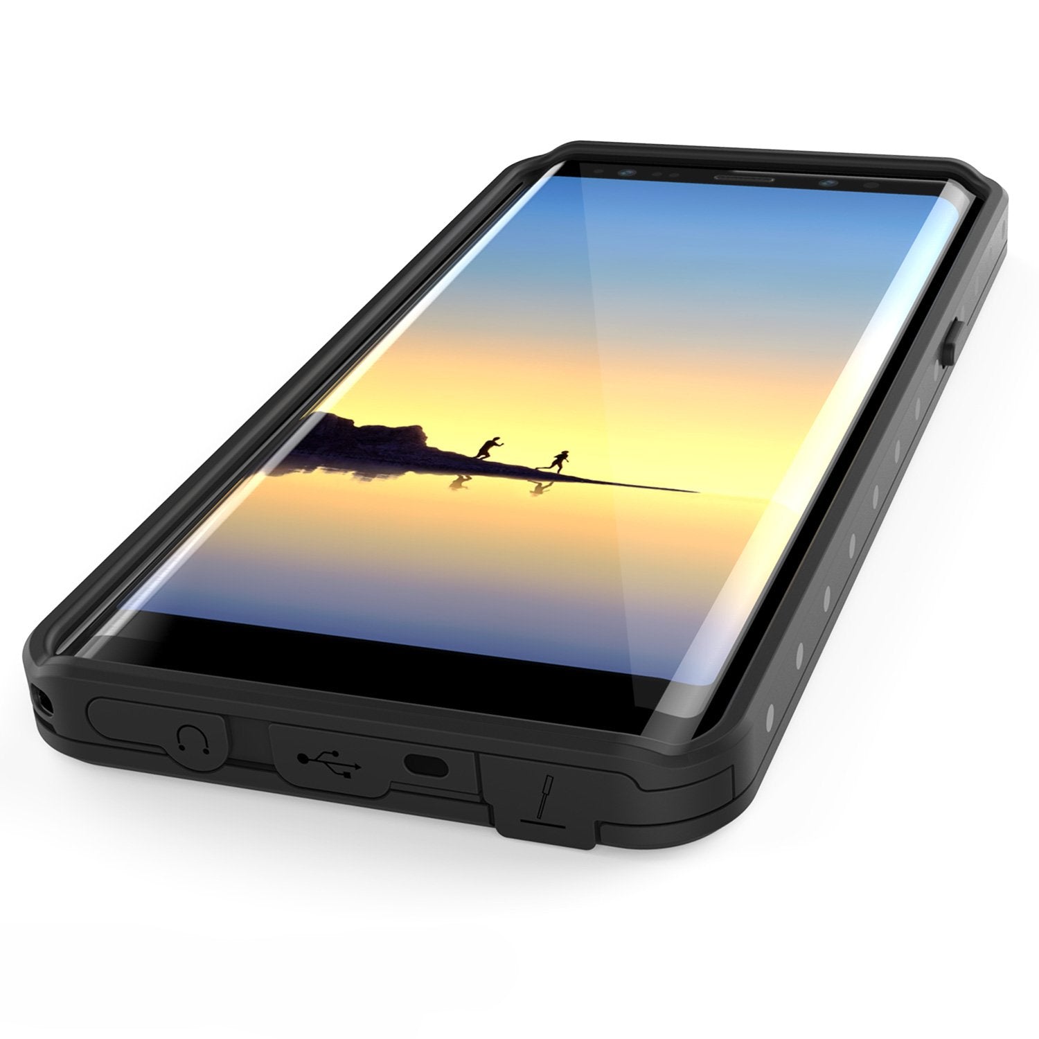 Galaxy Note 8 Waterproof Case Punkсase StudStar Clear