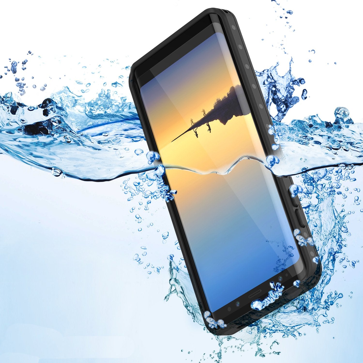 Galaxy Note 8 Waterproof Case Punkсase StudStar Clear
