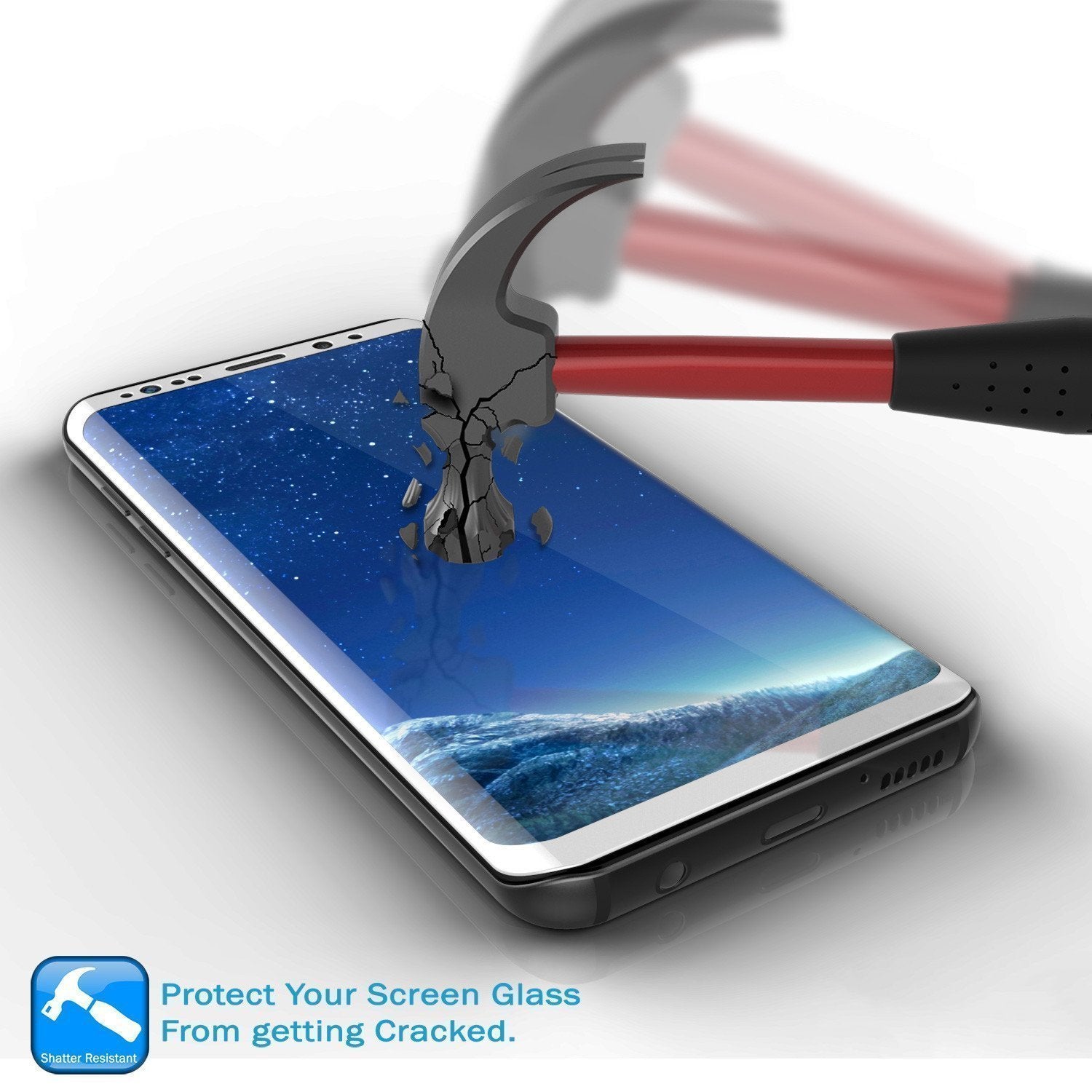 Galaxy S20 White Punkcase Glass SHIELD Tempered Glass Screen Protector 0.33mm Thick 9H Glass