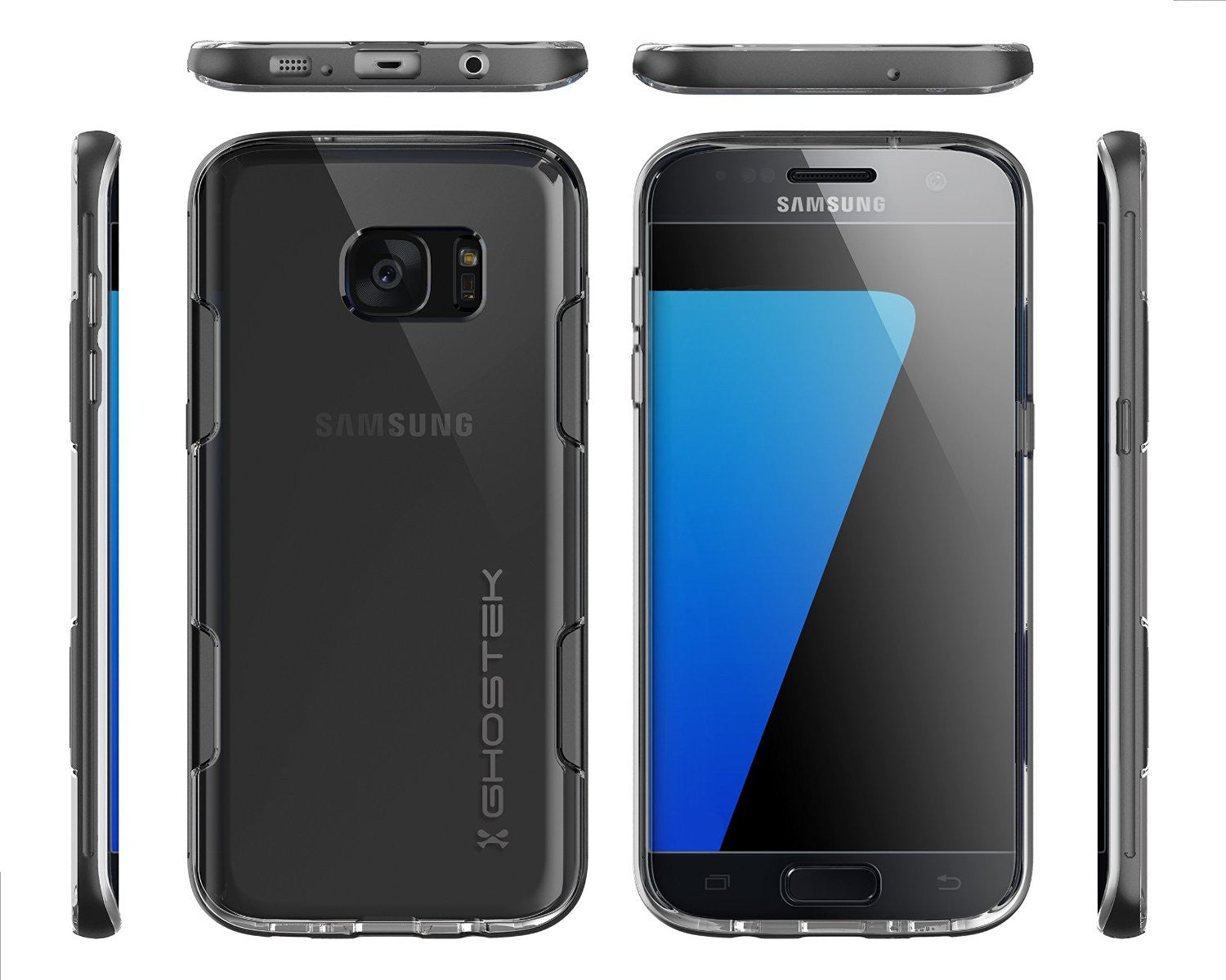 GHOSTEK - Cloak 2.0 Series Armor Case for Samsung S7 Edge | Black