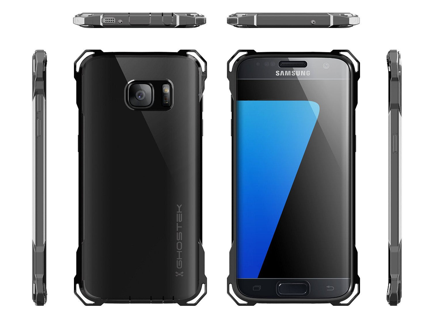 GHOSTEK - Covert Series Premium Impact Case for Samsung S7 Edge | Space Grey