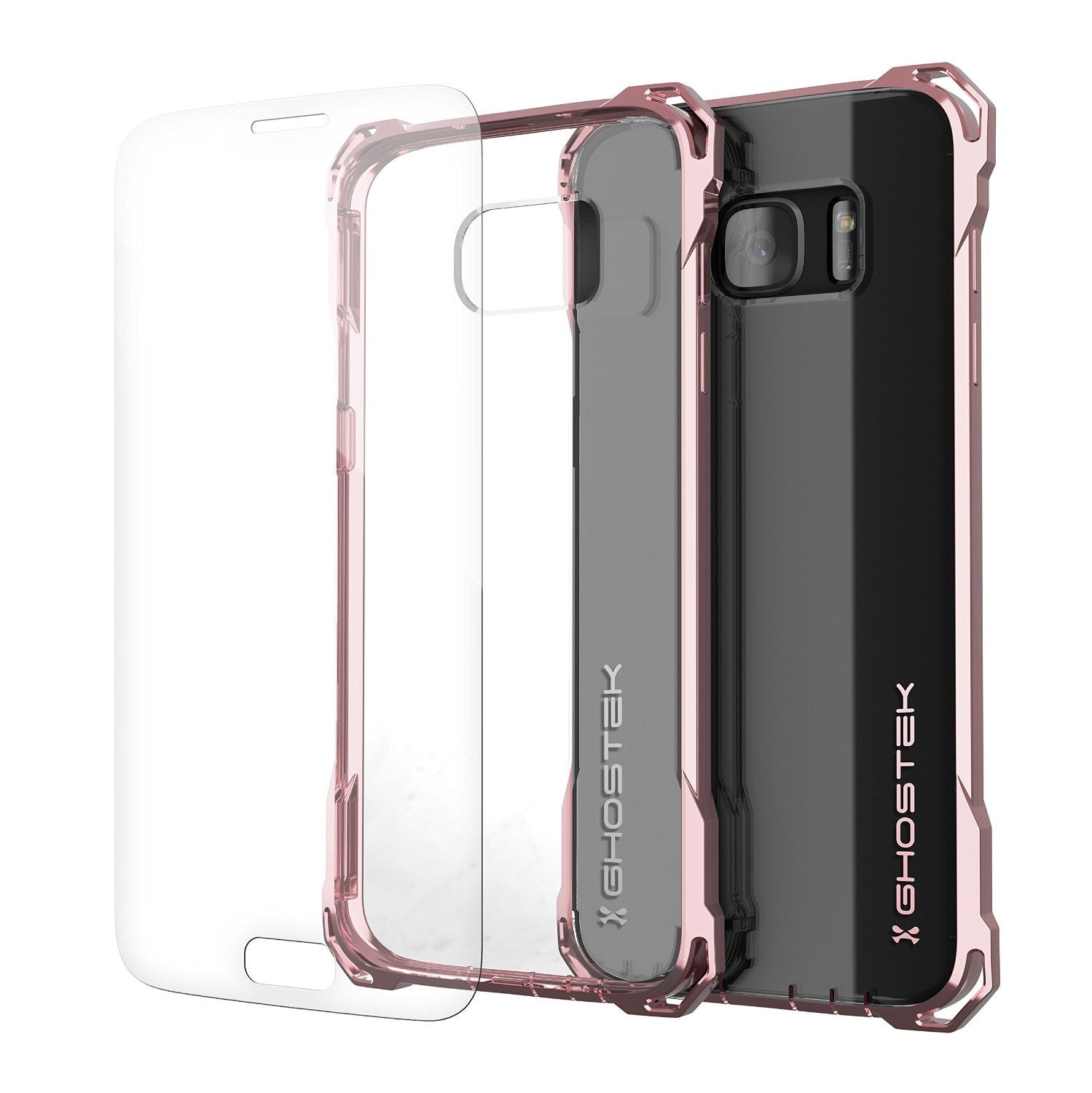 GHOSTEK - Covert Series Premium Impact Case for Samsung S7 Edge | Peach
