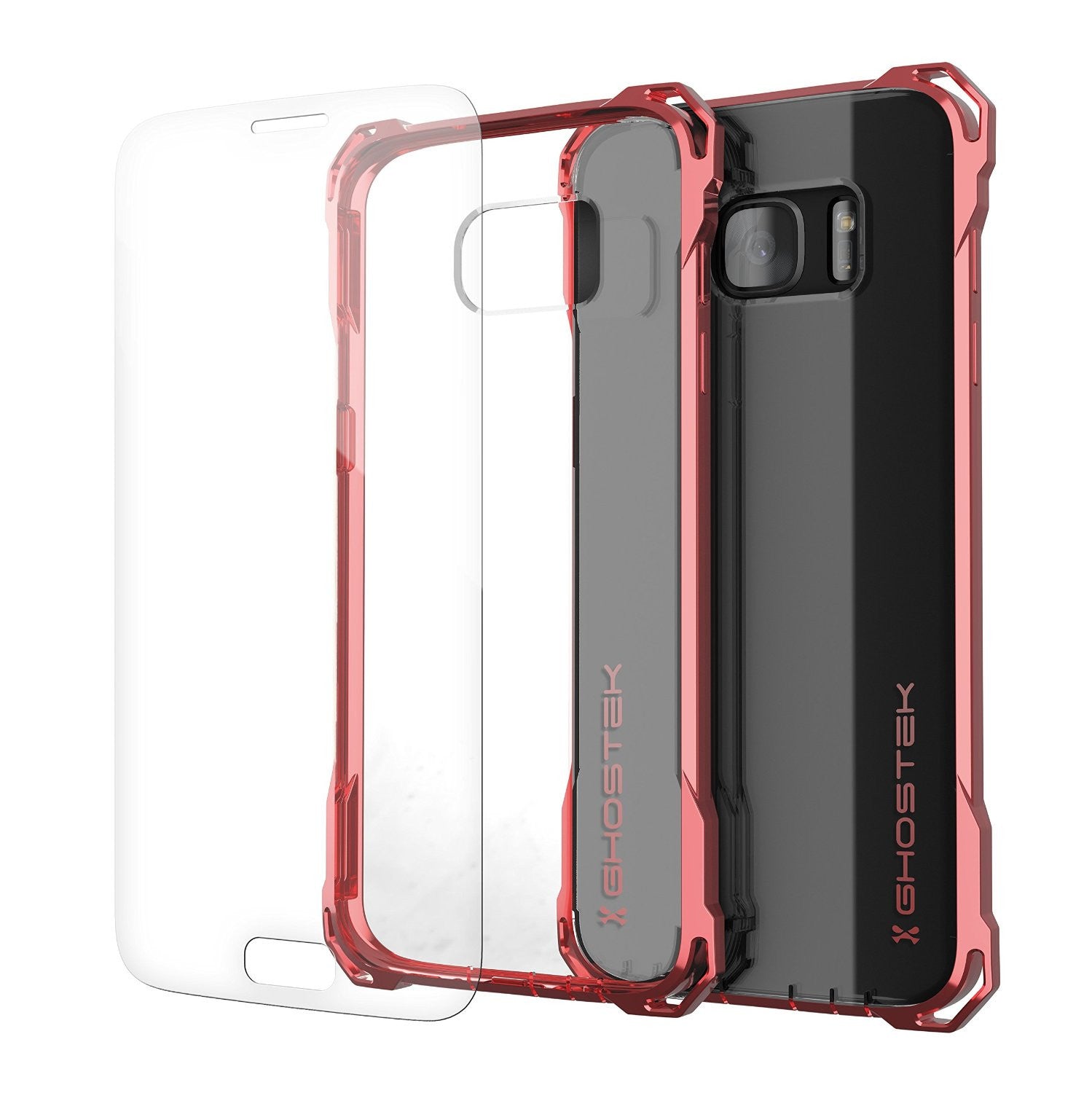 GHOSTEK - Covert Series Premium Impact Case for Samsung S7 Edge | Rose Pink